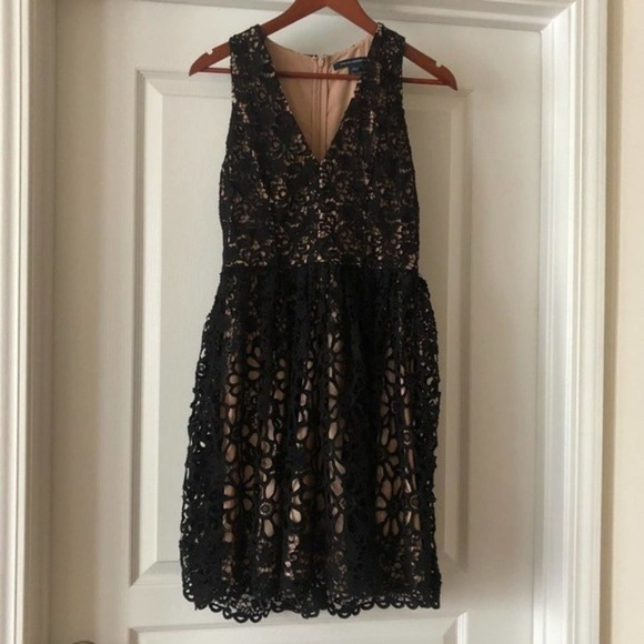 NWOT French Connection eyelet overlay party dress - Picture 1 of 4